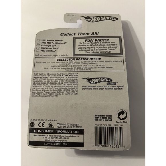 NEW 2006 Hot Wheels Scorchin' Scooter #183 - Picture 4 of 4